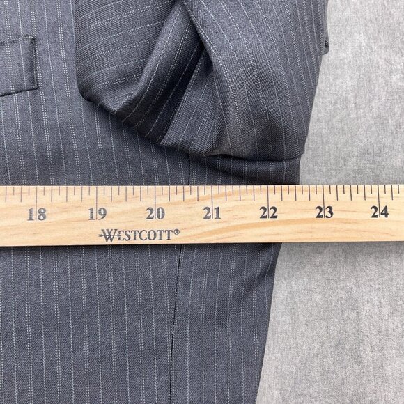 Jos A Banks Blazer Men 42R Gray Pinstripe Gordon Super 150s Wool Signature VTG‎ - Picture 5 of 15